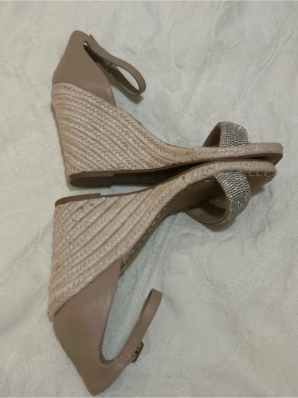 Steve Madden Espadrille Rhinestone Wedge Sandals
